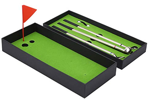 Golf Club Putter Pen, Desktop Golf Geschenk Mini Green Driving Range Desktop Dekor für Golfliebhaber