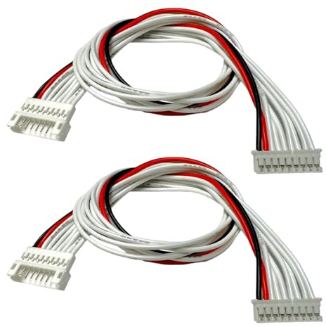 vuniversum Micro JST 2.0 PH maschio a femmina 30 cm prolunga 24 AWG cavo flessibile in silicone 2 3 4 5 6 7 8 9 pin RC (2 X 9 Pin 2.0 PH)