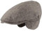 Herren Winter Schiebermütze mit Ohrenklappen Flatcap Schirmmütze 100% Wolle Mütze mit ausklappbarer Ohrenschutz Hautfreundlich & Bequem 56