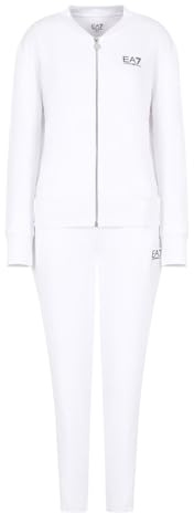 Emporio Armani EA7 Damen Tennis Pro Trainingsanzug aus technischem Gewebe VENTUS7-8NTV60, Weiß, S