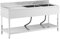 Royal Catering Gastro-Spültisch 2 Becken zu je 500 x 400 x 250 mm Edelstahl Freistehend Industriell