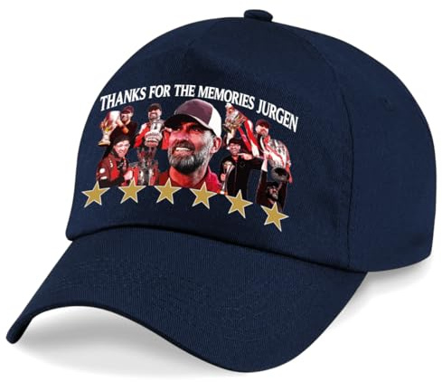 Partisan Liverpool Klopp Cap - Thanks for The Memories Jurgen - Erwachsene Einheitsgröße, navy, One size