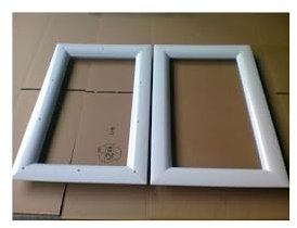 Hublot Rectangulaire Blanc 511x321 mm à visser vitrage clair