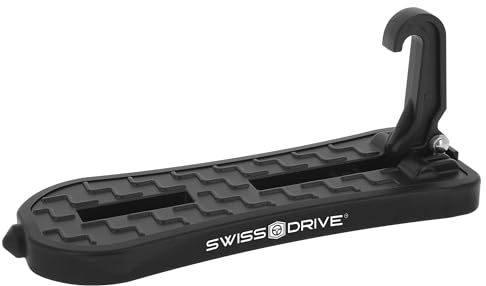 SUMEX S Marche pour Porte de Voiture 21 cm Pédale Pliable pour véhicule avec Marteau de sécurité Livré avec Sac de Rangement Alliage d'aluminium Pédale à Crochet Accès Facile au Toit Supporte jusqu'à
