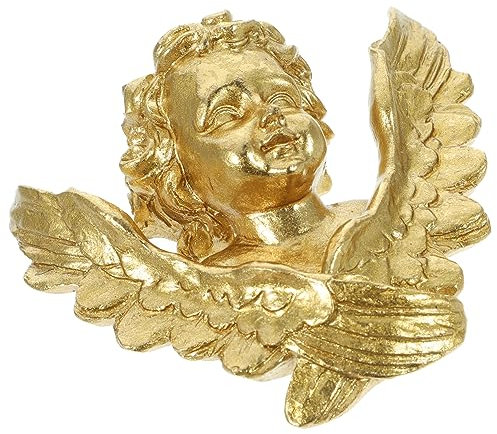 Garneck Vintage Wandbehang Dekoration – Engelskulptur lebendige Verzierung Harz Handwerk Dekor Figur für Zuhause – Form Ornament Wanddekorationen