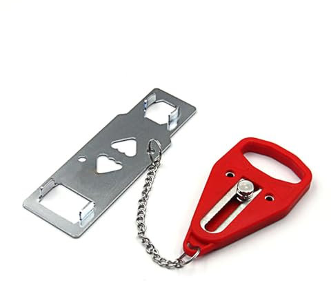 Portable Door Lock Non-Slip Hotel Door Lock Travel Safety Double Door Safety Lock Stainless Steel Hotel Door Lock for Travelling Home Apartment