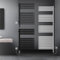 LuxeBath Elektrischer Badheizkörper 500x1200 mm Anthrazit + Heizstab 1200W Thermostat Digitalanzeige, Designheizkörper mit Heizpatrone Handtuchtrockner Handtuchwärmer Handtuchheizkörper Handtuchhalter