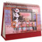 SEWACC 2025 Kalender Aufklappen Tischkalender 2024 Bürokalender Stehender Flip-kalender Monatsplaner Kalender Office-desktop-kalender Countdown-kalender Für Das Neue Jahr Papier