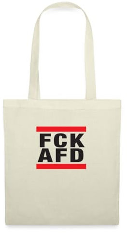 Spreadshirt FCK AFD - Gegen Rechts Gegen Nazis Stoffbeutel, One size, Natur