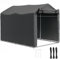 Outsunny Tenda Garage 2.2x1.6 m con Ingresso Avvolgibile, Corde e Picchetti, Garage Moto per Esterno in Metallo Zincato e PE, per Moto, Attrezzi da Giardino, Grigio Scuro