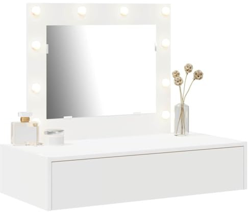 vidaXL Tavolo da Trucco Bianco 83 x 40 x 70 cm Legno ingegnerizzato