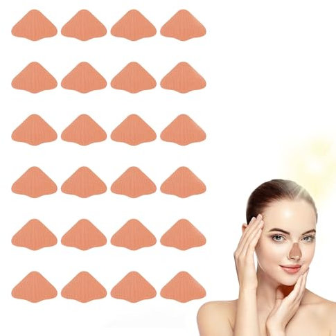 ZFRITP 24 Pièces Patch de Protection Solaire pour Nez,Autocollants de Protection Solaire Nez,Patch Nasal Protection Solaire,Protection Nasale Pour Femmes Et Hommes.