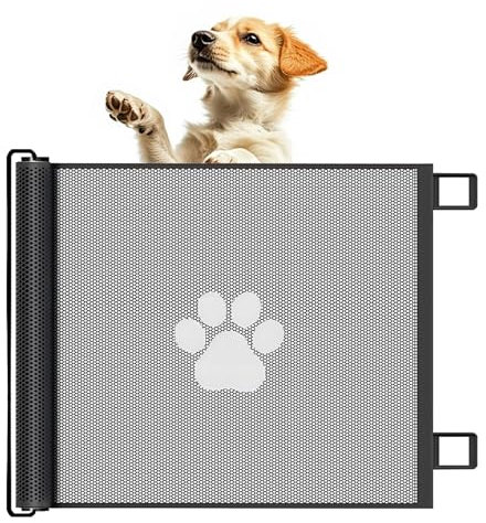 Hsyan Puerta Seguridad Bebé Extensibles, Puerta De Seguridad, Extensible, Barrera para Bebés, Barrera Protectora, Escaleras para Niños, Gatos Y Perros, Adecuada para Uso En Interiores, 130 * 78cm