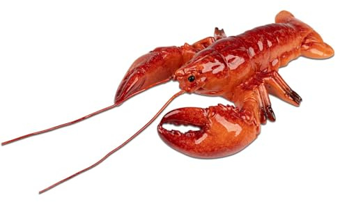 formano Mini Hummer Dekofigur 12 cm aus Kunststein handbemalt mit glänzender Oberfläche - Maritime Tischdekoration für Küche, Wohnzimmer & Partys