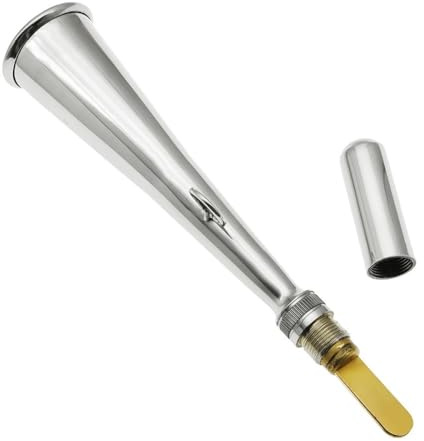 Edelstahl Handheld Marine Nebelhorn mit abnehmbarer Düse, Backup-Sicherheitseinrichtung für kleine Yachten und Boote