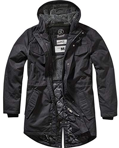 Brandit Marsh Lake Teddyparka, Farbe: black, Größe: L