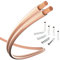 inakustik 003020006A Speaker Cable 6 m Transparent 2 x 0.75 mm² Includes 8 Wire End Ferrules Easy Installation S/Z Wiring Colour Coded Universal Use Item 003020006A Made in Germany