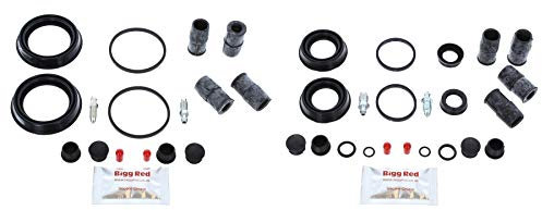 Bigg Red - Front & Rear Brake Caliper Repair Kit - Compatible with 3 & 5, Focus, Focus C-MAX, Focus 2.0 ST Turbo, Transit Connect, Laguna, C30, C70, S40, V50