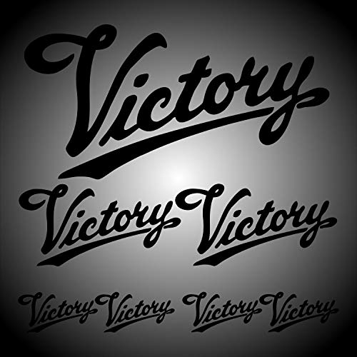myrockshirt Victory Sponsorset ca. 30cm Aufkleber für Motorrad Bike Roller Mofa Sticker Decal Tuningaufkleber