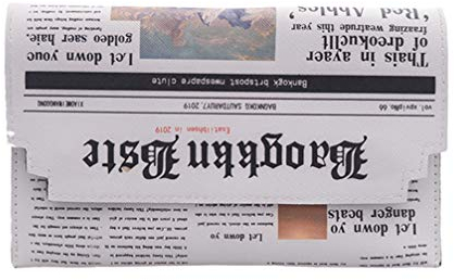 VALICLUD Ketten Aufbewahrung Umh?ngetasche Umh?ngetasche Kettenriemen Geldb?rse Abendtaschen Handtasche Armband Clutch Tasche für M? Outdoor-Aufbewahrung (Wei?) Umhängetasche Zeitung