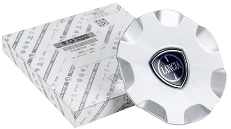 Lancia 735487010 - Coprimozzo originale, 17 pollici, argento Delta 844