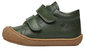Naturino Cocoon VL-Zapatos de Piel para Primeros Pasos, Verde Oscuro 25