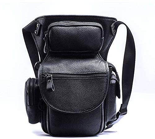 JTRHD Drop-Bein-Tasche Herren Crossbody Reiten Taille Tasche Camping Senkung Hüftgürtel Crossbody Bag Radfahren im Freien Sport (Farbe : Black, Size : 24x14x30cm)