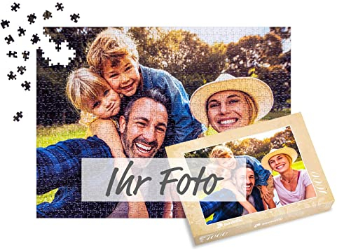 puzzleYOU Fotopuzzle selbst gestalten - Fotopuzzle 1000 Teile, Schachtel-Design Blumenspitze - Puzzle mit eigenem Bild erstellen - 1000 Teile Puzzle individuell Bedrucken