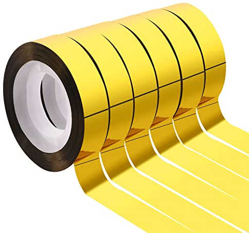 Sliverdew 6 Rollen Selbstklebende Metallic Klebeband Gold Washi Tape Gold Folie Dekorative Klebeband Fliesennahtband Masking Tape für Wanddekoration, Basteldekoration, Geschenkverpackung 12mm x 25m