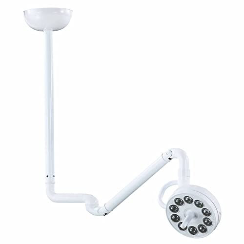 Chirurgische Operation Lampe Deckenleuchte, 5000 - 5500 K Medizinische LED-Licht, 5000 - 30000 Lux Chirurgische Untersuchung Licht für zahnärztliche Ausrüstung, Shadeless Zahn Lampe mit Operation Lich