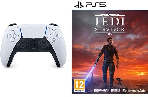 Playstation Sony 5 Controller DualSense + Star Wars Jedi: Survivor PS5 Videogiochi