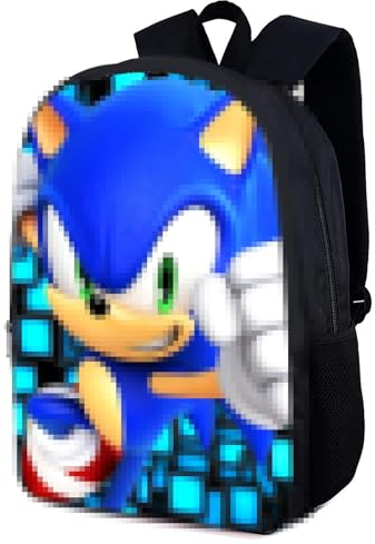 ZeYou Soni the He-dgehog Rucksack, 3D Printed Soni Rucksäcke, Hedgehog Cartoon Tasche Modeaccessoire Rucksack für Kinder Geschenk