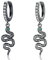 Schlange Tropfen Ohrring, 925 Sterling Silber Vintage Schlangen Huggie Creolen Ohrringe Schmuckstücke für Frauen