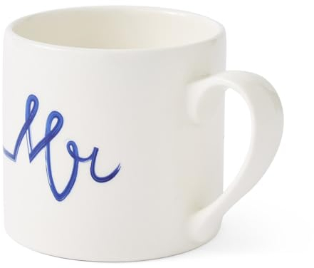 Portmeirion Home & Gifts Merion Mug bleu et blanc pour maman, papa, monsieur ou madame