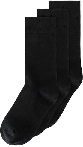 MELAWEAR Socken 3er Pack Basic (DE/NL/SE/PL, Numerisch, 39, 42, Regular, Regular, schwarz)