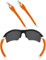 EZReplace Replacement White Temple Arms for Oakley Flak 2.0/Flak 2.0 XL/Flak 2.0 Vented/Flak 2.0 XL Vented Sunglasses (Orange)
