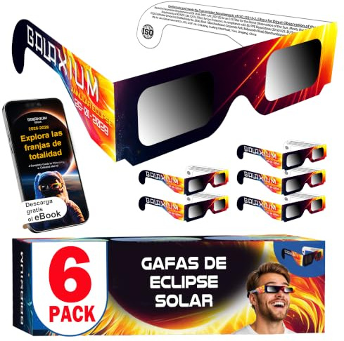 Galaxium 6/12/25/50/100er Pack Sonnenfinsternis Brille ISO 12312-2