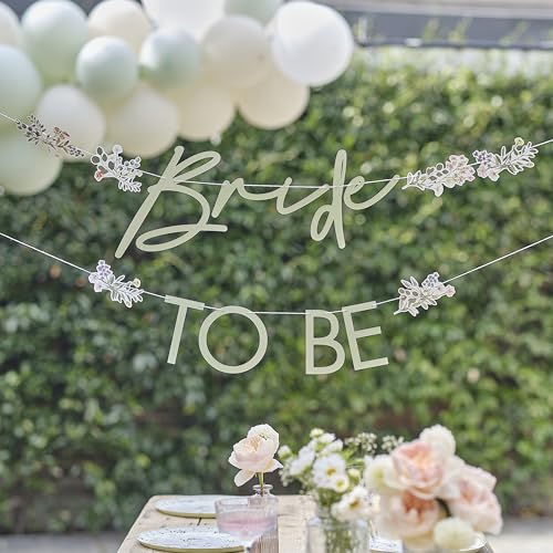 Ginger Ray Wimpelkette mit Aufschrift Bride to Be, für Junggesellinnenabschied, zum Aufhängen, 1,5 m