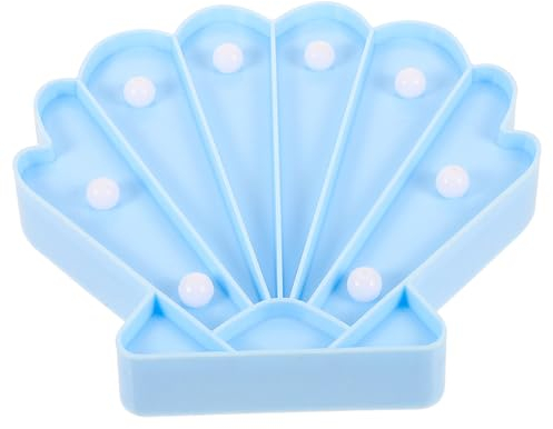 Garneck 4 Stück Schreibtischlampen IP Nachtlicht für Kinder Shell-Tischleuchte Nachttischlampe Dekor Nachtschlaflampe Party-Tisch-LED-Lampe Shell-Lampe Partytisch Schlaf leicht Baby