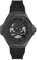 Philipp Plein Plein $KELETON Royal Herren-Armbanduhr, analog, automatisch, aus Silikon, Schwarz/Schwarz – Pwpfa0924, Lanyard