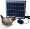 Solar-Wasserspeier mit Akku-Pumpe Ente für Teiche & Miniteiche - Keramik Tierfigur - Garten & Balkondeko, Solarbrunnen