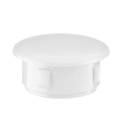 EMFA Abdeckkappen für 20 mm Bohrlöcher Weiß 20 Stück - Blindstopfen 20 mm, Abdeckstopfen mit 24 mm Kopfdurchmesser