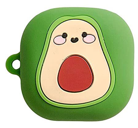 Msiall Silicone case compatibile con Galaxy Buds FE/Galaxy Buds 2 Pro/Galaxy Buds 2 /Galaxy Buds Pro/Galaxy Buds Live, [Supporta la ricarica wireless] [Custodia protettiva antiurto] Avocado