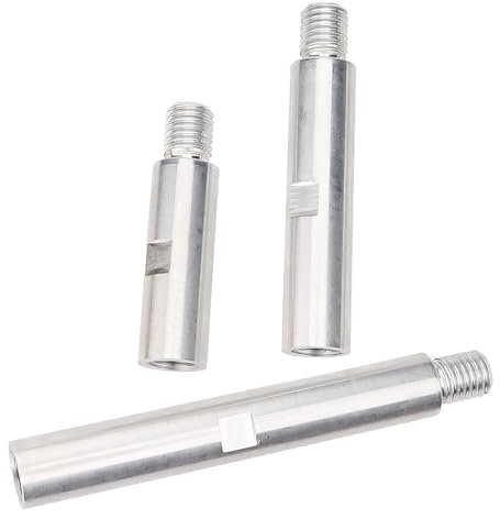 3 Pcs Angle Grinder Attachments Stainless Steel Versatile Angle Grinder Extension Connecting Rod for M14 Polishers, Water Mills, Angle Grinders