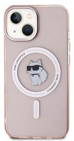 CG MOBILE Karl Lagerfeld KLHMP12MHFCCNOP Hülle für iPhone 12/12 Pro 6.1 Rosa hardcase IML Choupette