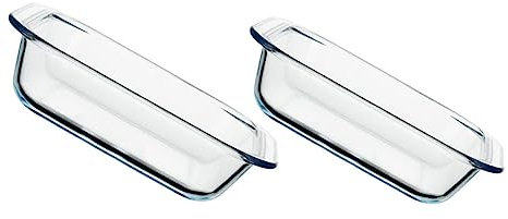 COLLBATH 2-teiliges Glaskeramik-backgeschirr Quadratische Backform Käse-/reispfanne Gebackener Teller