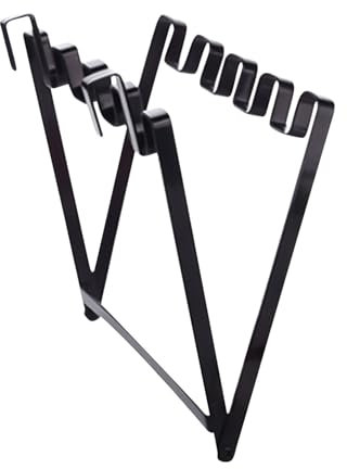 Generisch Cupboard Garbage Bag Holder - Foldable Portable Stainless Steel Wheelie Bins - Heavy Duty Sink Trash Can Practical Kitchen Trash Can for Bathroom, RV, Bedroom