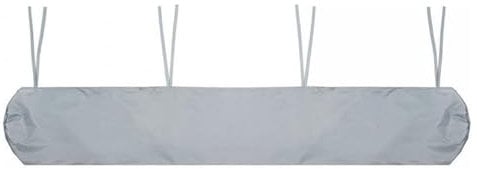 JDMA Housse de protection étanche pour auvent - 400 cm - Pour store mobile - Demi-caisson - Marquise sur pied - Store autoportant, etc (gris, 4)