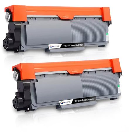MEGOFFICE TN2320 Tonerkartusche Kompatibel für Brother TN 2320 Toner für MFC-L2700DW MFC-L2700DN HL-L2340DW DCP-L2520DW MFC-L2720DW MFC-L2740DW HL-L2300D HL-L2360DN DCP-L2540DN (2 Schwarz)