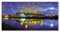 Bremer Stadion im Mondschein Poster von Tanja Arnold Photography 40 x 20 cm Wandbilder Wanddeko